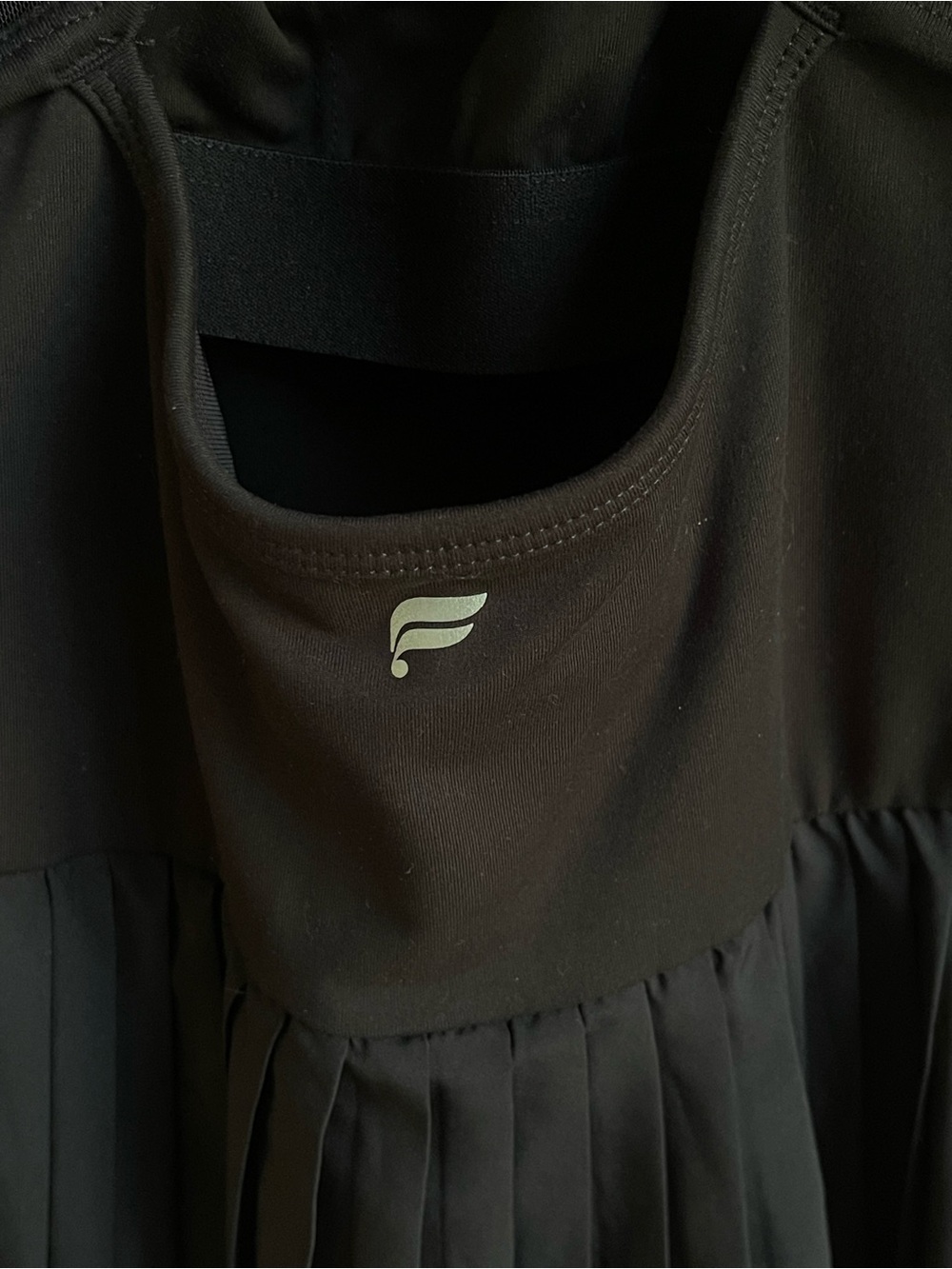 Fabletics Hot Shot Pleated Black Mini Dress Black Size XXL / 1X - Picture 6 of 10